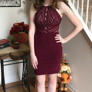 Burgundy Homecoming Dress